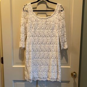 White Lace Dress WHBM